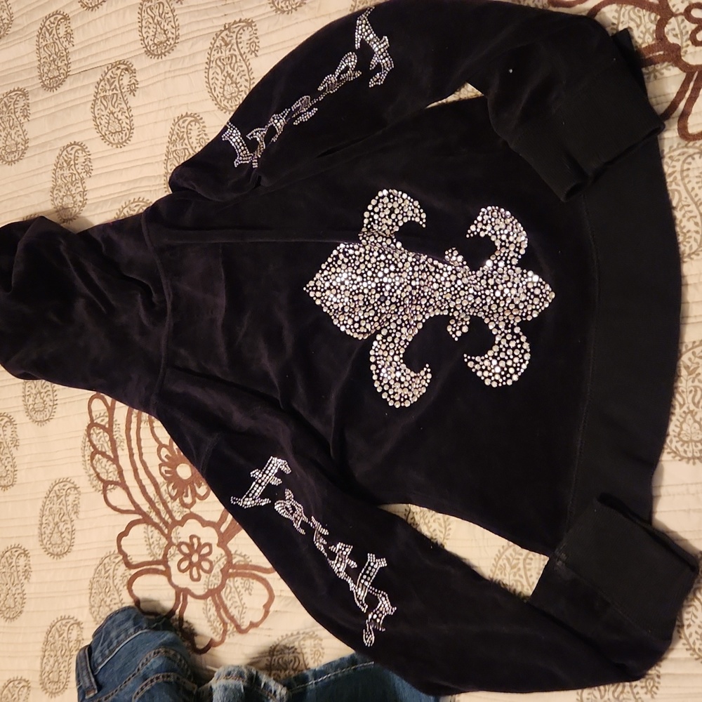 Rinstone zip up